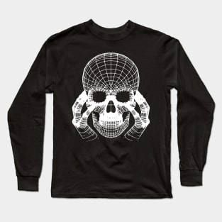 skull  wireframes design Long Sleeve T-Shirt